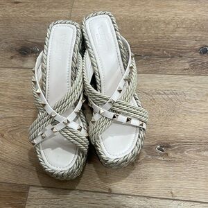 Valentino Garavani rockstud wedge sandal